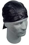 ZANheadgear Flydanna Black Imported Leather Head Wrap