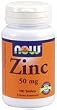 NOW ZINC 50 MG TABLETS