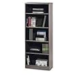 Five Shelf Bookcase 19.5" Deep In Pewter Finish By Bush Furniture
