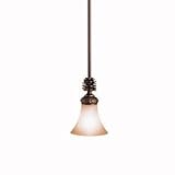 Rustic Pine Cone Mini Pendant Chandelier
