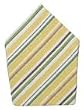 Durable Hand Woven 100% Cotton Striped Napkins 22x22 Inches Set of Six