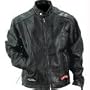 Diamond PlateTM Men Rock Design Buffalo Leather Motorcycle Jacket - Medium