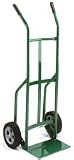 Wesco Greenline Steel Hand Truck Dual Handle Solid Rubber Wheel