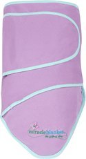 Best Price The Miracle Blanket Swaddler formerly known as the Amazing Miracle Blanket - Purple w/ Mint Trim