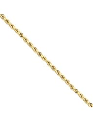 14k Gold 3.5mm D/C Rope with Lobster Clasp Chain 16 Inches