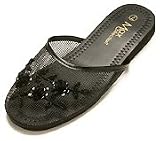 Mesh Chinese Slippers for weddings And Casual Wear (Black)
