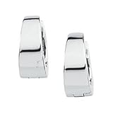 14K White Hinged Earring 10.25 mm