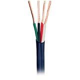 Black - 16/4 Awg CL2 Rated In-Wall Speaker Wire/Cable - 100ft - Indoor - Premium Home Audio