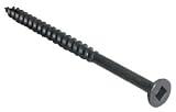 #8 Flat Head Square Drive Standard Screws 1 1/2 (Bag of 100) Black