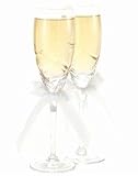 Eternal Toasting Glasses for wedding White