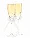 Eternal Toasting Glasses for wedding Ivory