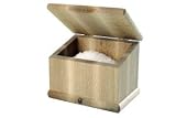T&G 07763 Good H'keeping Salt Box&Scoop.FSC Beech.14x10.7cm
