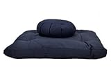 Zafu and Zabuton Meditation Cushion Set - Navy