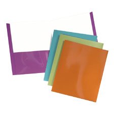 ESS5049526 Metallic Folder, 2 Pocket, 150 Sheet Cap, 8-1 2x11, Purple by Esselte
