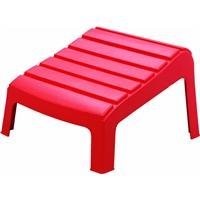 Stackable Resin Adirondack Ottoman, CHERRY RED OTTOMAN