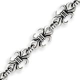 Sterling Silver Gothic Bracelet - 7.5 Inch