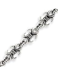 Sterling Silver Gothic Bracelet - 7.5 Inch