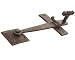 Hand Forged Lift Latch Set Oil Blackened