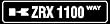 KAWASAKI ZRX 1100 WAY bike road street sign