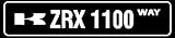 KAWASAKI ZRX 1100 WAY bike road street sign
