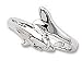 Dolphin with clear CZ Sterling Silver Ring