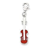 Charme violon en argent fin - CM042 - 22 mm x 7 mm