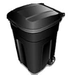 Pioneer Plastics TuffCan® 45 Gallon Rollout Waste Container with Lid