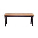 Furniture online: BLACK/OAK SHAKER DINING BENCH