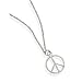 Peace Sign Necklace with 19" Chain