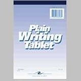 Writing Tablet, 6"x9", 100 Sheets, Plain, White (ROA63036) Category: Notebooks