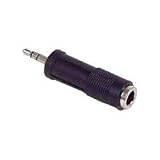 Belkin PRO Series - Audio adapter - mini-phone stereo 3.5 mm (M) - phone stereo 6.25 mm (F) - black