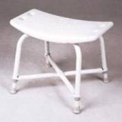 Bath Bench - This unique Shower Bench has a blow molded seat with two-hole handle for additional support to the wristlower brace clamps allow adjustment while adding strength.