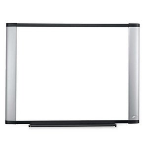 3M Dry Erase Board, Wide Screen Style, Aluminum Frame, Porcelain, 48 Inches x 36 Inches (P4836A)