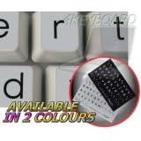 ENGLISH US LARGE LOWER CASE NON-TRANSPARENT STICKERS ON IVORY BACKGROUND