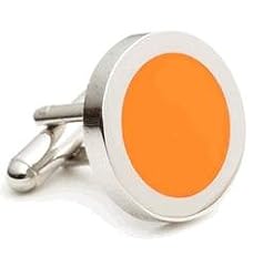 Orange Dot Cufflinks