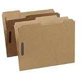 Pendaflex FK212 Pendaflex Kraft 2-Fastener Classification Folder with 1/3 Cut Tabs, Ltr, 50/Box