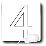 Numbers - Number 4 - Mouse Pads