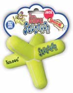 KONG Air Dog Squeaker Jack Dog Toy, Large, Yellow
