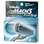 GILLETTE MACH 3 TURBO WITH ALOE & VITAMIN E 4 PACK