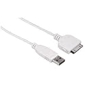 Hama - 14014 - Accessoire Ipod - Cordon USB A M&acirc;le - Blanc - 1.80m