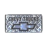 Chevy Trucks License Plate (Diamond Plate) by License Plate Shop