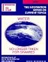 Water - No Longer Taken for Granted