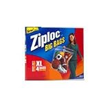 Ziploc Heavy Duty Big Bag, Xtra Large - 4 Bags/ Box, 8 Boxes/ Case