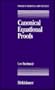 Canonical Equational Proofs (Progress in Theoretical Computer Science)