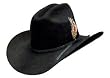 Black Wool Felt Cattleman Style Cowboy Hat (Made in USA)