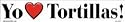 Yo love Tortillas bumper sticker