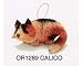 Lazy Calico Cat Ornament