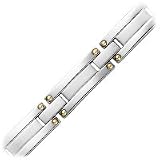 18kt. Gold & Stainless Steel Venice Fashion Bracelet
