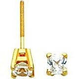 14K Gold Moissanite Earrings