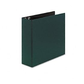 Durable EZ-Turn Ring Reference Binder, 11 x 8-1/2, 3 Capacity, Green